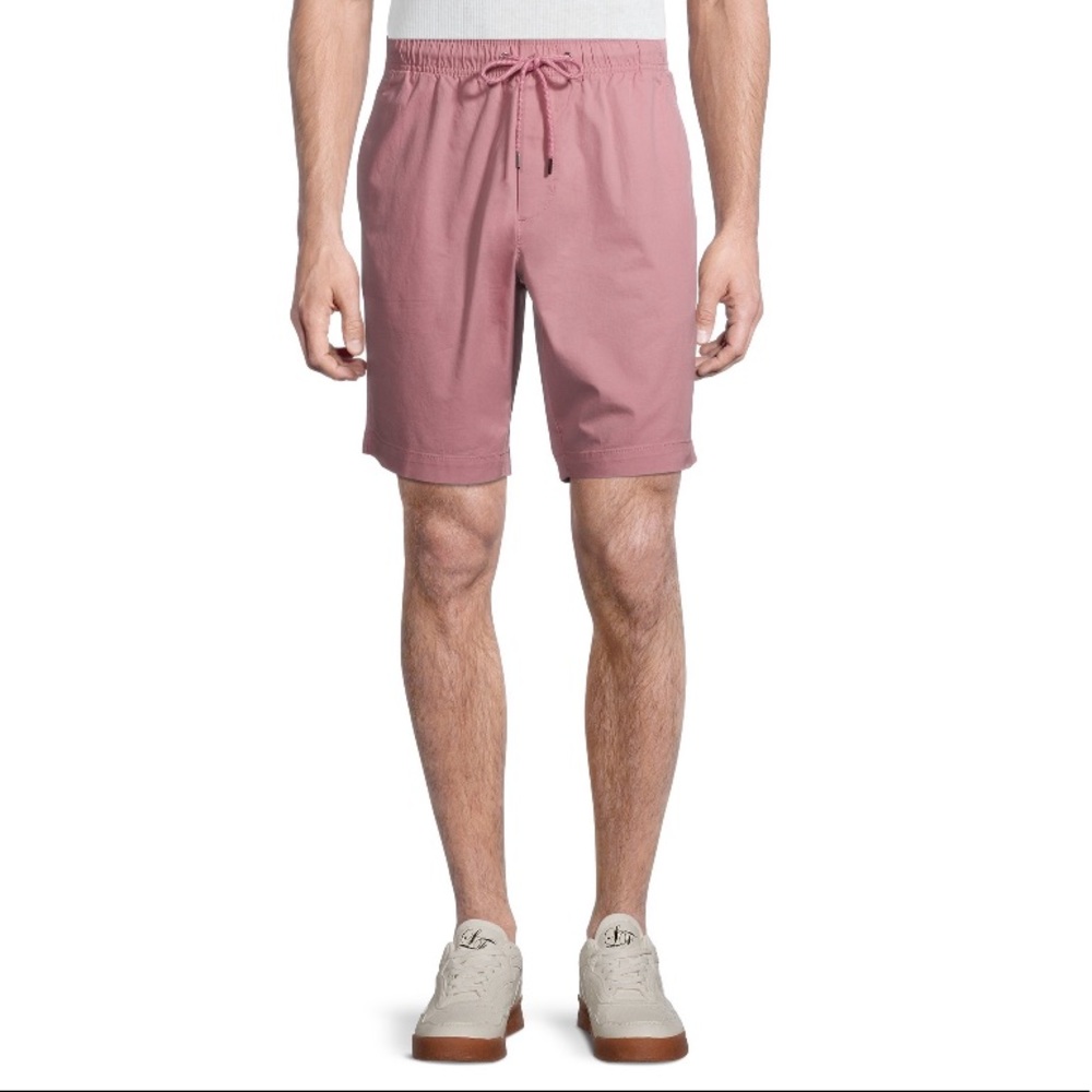 George Men's Small Pink Pull-On Elastic Shorts